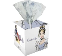Бумажные салфетки-выдергушки WORLD CART Принцессы 3-х слойные, 56 шт PCS-FC-01/Золушка
