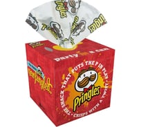 Бумажные салфетки-выдергушки WORLD CART Pringles с рисунком 3-х слойные, 56 шт PGS-FC-01/красный