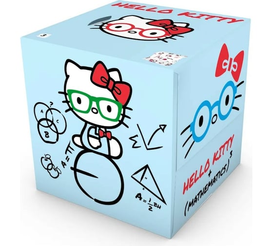 Бумажные салфетки-выдергушки WORLD CART Hello Kitty с рисунком 3-х слойные, 56 шт HLK-FC-01/голубая