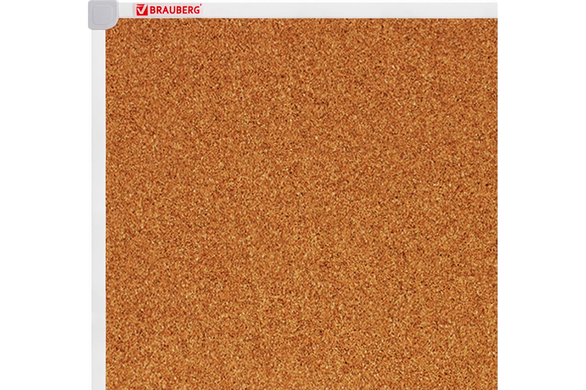 Пробковая доска BRAUBERG 70x50 см, ПВХ рамка 238188 - выгодная цена ...