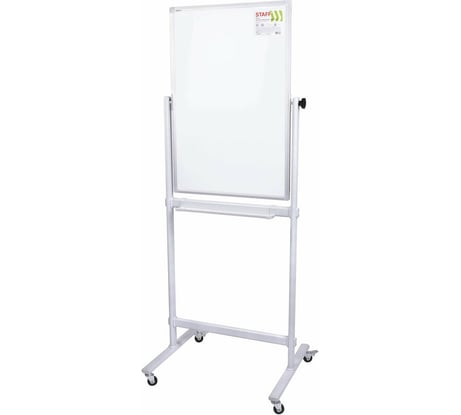 Двусторонняя магнитно-маркерная доска Staff на стенде, 60x90 см 238013