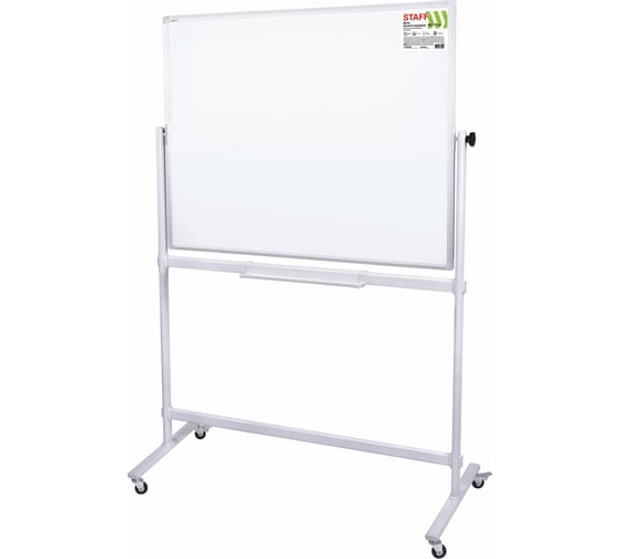 Двусторонняя магнитно-маркерная доска Staff на стенде, 90x120 см 238014