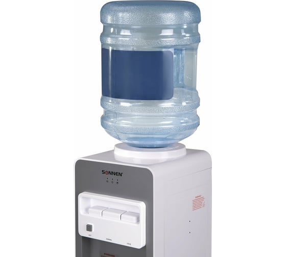 Напольный кулер для воды SONNEN Fsc-03ba нагрев/охлаждение компрессорное, 3 крана, серый 455417