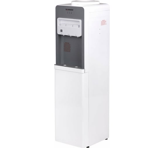 Напольный кулер для воды SONNEN Fsc-03ba нагрев/охлаждение компрессорное, 3 крана, серый 455417