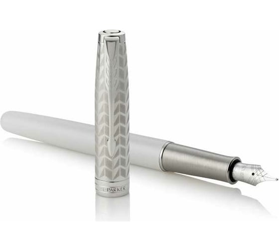 Перьевая ручка Parker Sonnet Premium - Pearl Metal PGT, F, BL 1931547