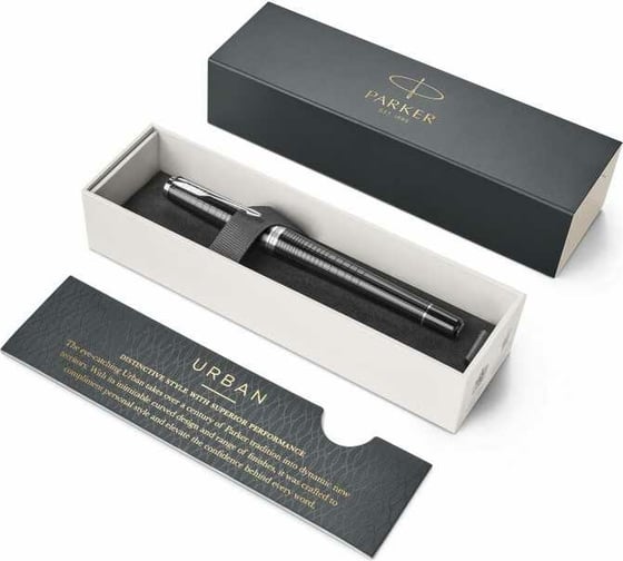 Перьевая ручка Parker Urban Premium - Ebony Metal CT, F 1931613