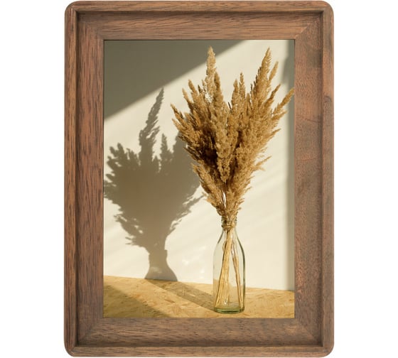 Рамка BRAUBERG Loft Ego из мангового дерева, фото 15x21 см, акриловый экран, 20x26 см 391281