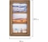 Рамка из мангового дерева BRAUBERG Loft Trinity 3 фото, 10x15 см, акриловый экран, 20x35.5 см 391282 8