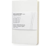 Набор 2 блокнота Moleskine Volant Pocket, цвет белый, в линейку 385326QP711WH