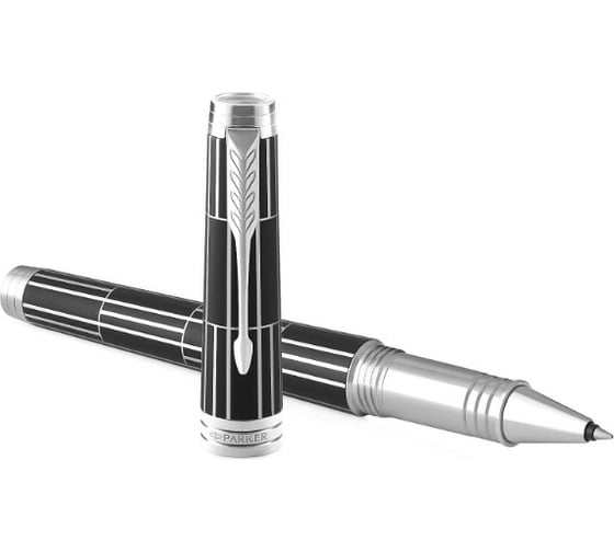 Ручка-роллер Parker Premier - Black CT, F 1931403