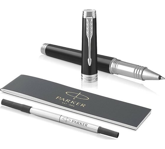 Ручка-роллер Parker Premier - Black CT, F 1931415
