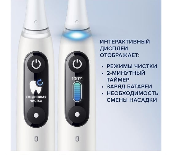 Электрическая зубная щётка Oral-B iO Series 9 White белая 0053019316