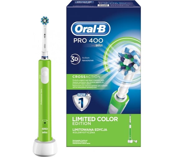 Электрическая зубная щетка Oral-B PRO 400/D16.513 CrossAction Limited Color Edition 0053019184