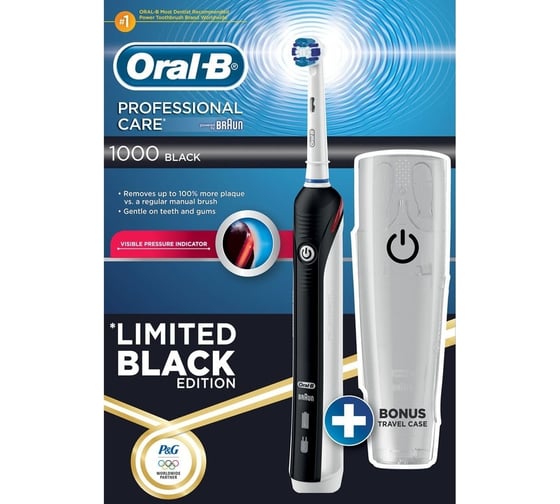 Электрическая зубная щетка Oral-B ProfCare 1000/D20 Black + дорожный контейнер 0053019108