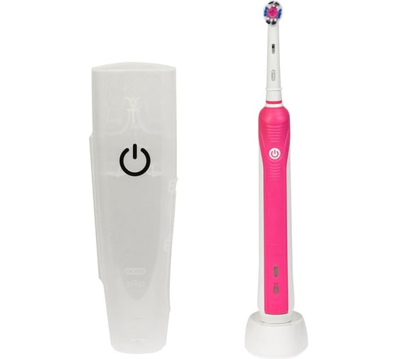 Электрическая зубная щетка Oral-B Professional Care 750/D16 CrossAction Pink + футляр 0053019144 1