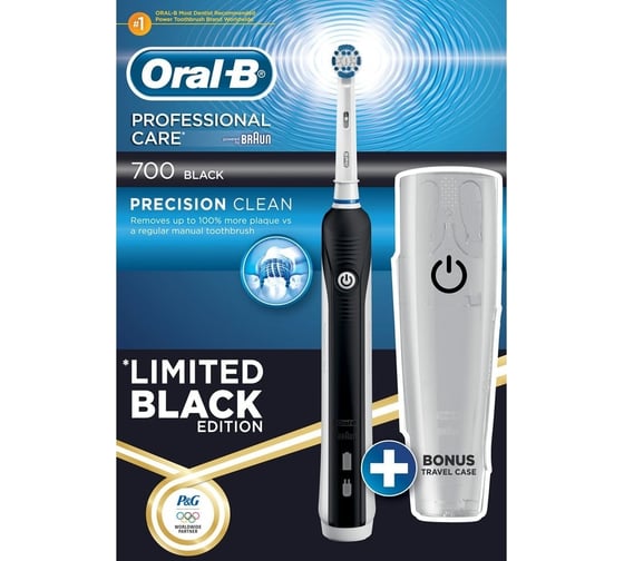 Электрическая зубная щетка Oral-B Trizone 700/D16 Black + дорожный контейнер 0053019104