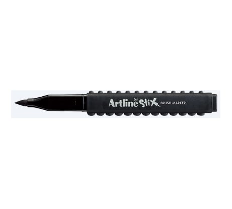 Маркер Artline Stix Brush с наконечником кисть, черный ETXF-BLACK
