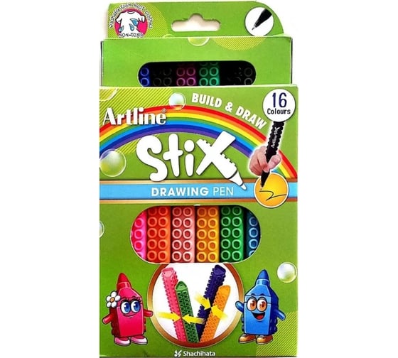 Набор маркеров Artline с наконечником 1.2 мм, Stix 16 штук ETX300-16W