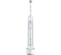 Электрическая зубная щетка Oral-B Smart Sensitive, с Bluetooth подключением, белая 0053019354