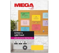 Цветная бумага ProMega Jet А4, 80 г, желтый интенсив пачка 500 листов 866180 25607721