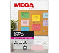 Цветная бумага ProMega Jet А4, 80 г, розовая пастель пачка 500 листов 866178 25607631