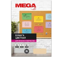 Цветная бумага ProMega Jet А4, 80 г, персик пастель пачка 50 листов 866085