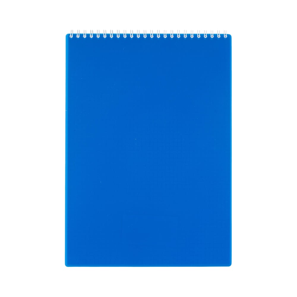 Блокнот Attache А4 80 листов синий в клетку на спирали 294x210 мм ...