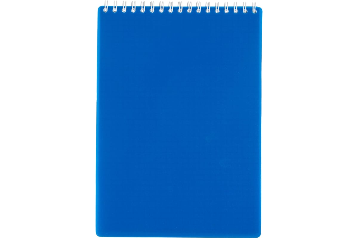 Блокнот Attache А5 80 листов синий в клетку на спирали 210x150 мм ...