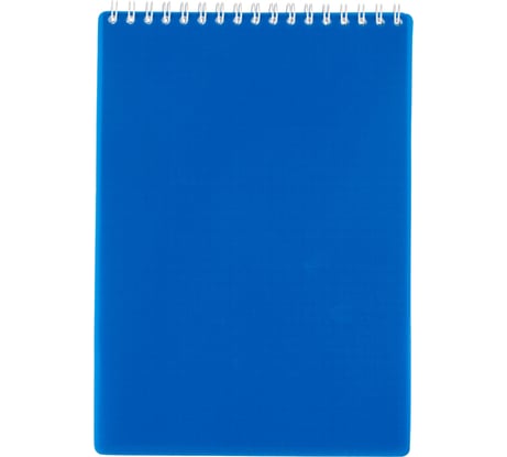 Блокнот Attache А5 80 листов синий в клетку на спирали 210x150 мм 1629483