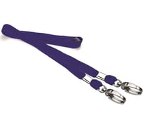 Держатель для бейджа Attache с двумя карабинами синий 5 шт в упаковке 1426300