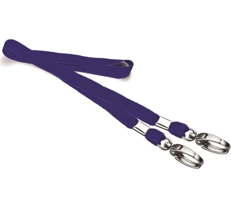 Держатель для бейджа Attache с двумя карабинами синий 5 шт в упаковке 1426300