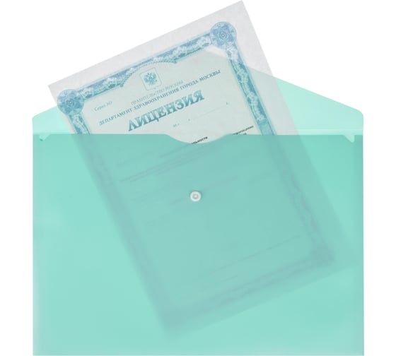 Папка-конверт Attache Акварель на кнопке А4 180 мкм 5 шт в упаковке 1561902
