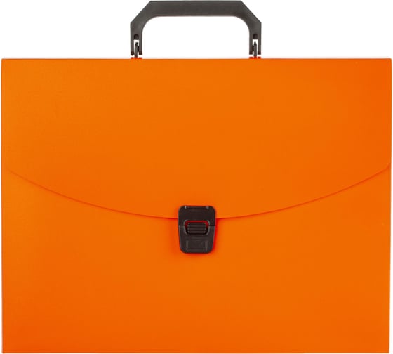 Пластиковая папка-портфель Attache Neon А4 оранжевая 335x230 мм, 1 отделение 1547491