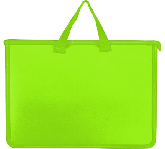 Пластиковая папка-портфель Attache Neon А4+ салатовая 340x40x245 мм, 1 отделение 1547501
