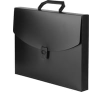 Пластиковая папка-портфель Attache A4 черная 330x250 мм, 1 отделение 1547347