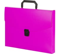 Пластиковая папка-портфель Attache Neon А4 розовая 335x230 мм, 1 отделение 1547494