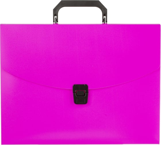 Пластиковая папка-портфель Attache Neon А4 розовая 335x230 мм, 1 отделение 1547494