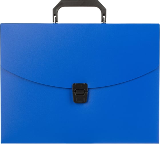 Пластиковая папка-портфель Attache A4 синяя 330x35x250 мм, 1 отделение 1547346