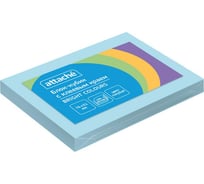 Стикеры Attache Bright colours 76x51 мм пастельные голубые 1 блок, 100 листов 1495397