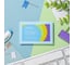 Стикеры Attache Bright colours 76x51 мм пастельные голубые 1 блок, 100 листов 1495397 5
