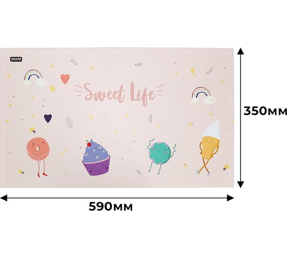 Коврик на стол Attache Selection Sweet Life 350x590 мм разноцветный 1277771
