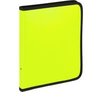 Папка-конверт Attache Neon на молнии A4 желтая 700 мкм 1547504