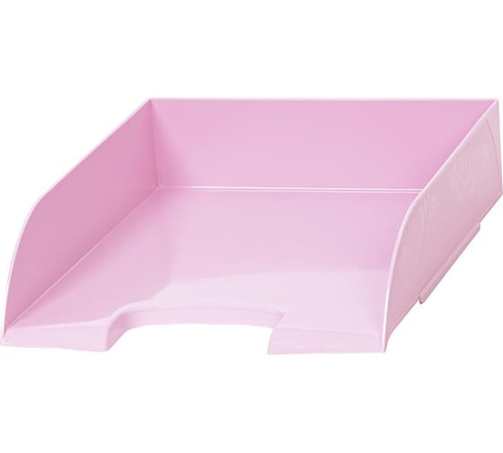 Горизонтальный лоток для бумаг Attache Selection Flamingo розовый 1235536