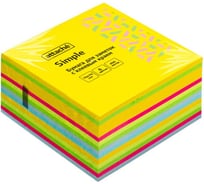 Стикеры Attache 76x76 мм Bright colours Мармелад неоновые 6 цветов 1 блок, 400 листов 1602691