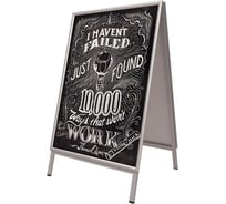 Информационная стойка-штендер Attache с рамкой напольная А1 двусторонняя 820x570 мм 1591274