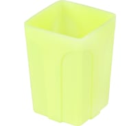 Подставка-стакан для канцелярских мелочей Attache Neon желтая 1639016