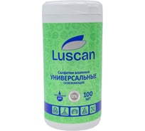 Универсальные влажные салфетки Luscan в банке 100 шт в упаковке 1086538