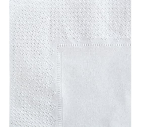 Бумажные салфетки Luscan 2 слоя 33x33 см белые 200 шт в упаковке 1519341