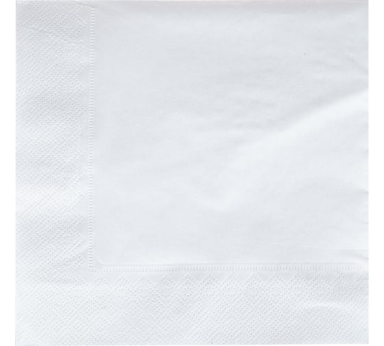 Бумажные салфетки Luscan 2 слоя 33x33 см белые 200 шт в упаковке 1519341