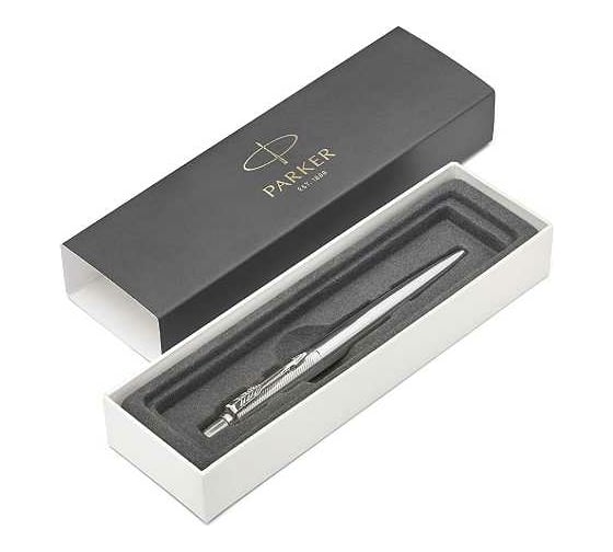 Шариковая ручка Parker Jotter Premium - Stainless Steel Diagonal CT, M 1953197
